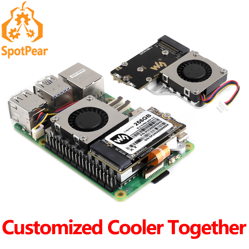 Deskpi Super6C - Raspberry Pi 5 PCIe naar M.2