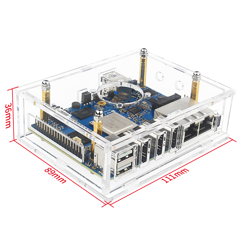 Orange Pi 5 Plus acrylbehuizin - Orange Pi 5 Plus 32Gb recensie en prijs